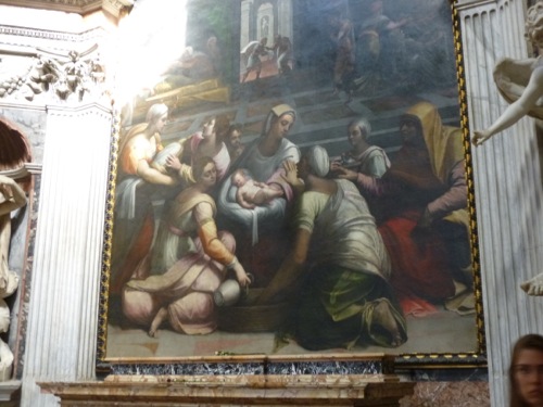 Santa Maria Del Popolo. Peinture de Raphaël 