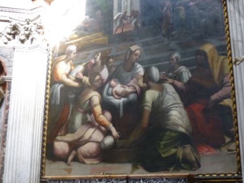 Santa Maria Del Popolo. Peinture de Raphaël 